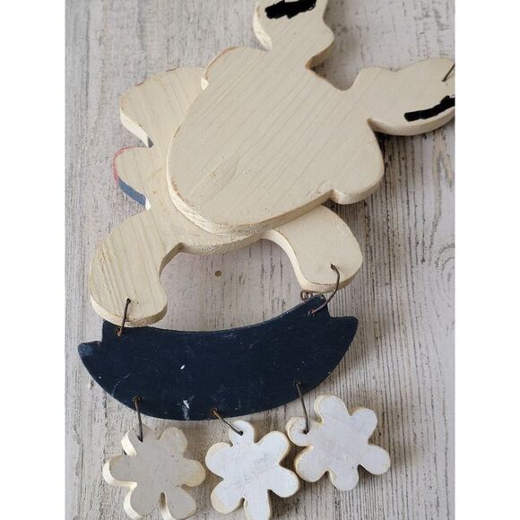 Snowman fall from Heaven wooden hanging wall decor Xmas - Picture 7 of 8